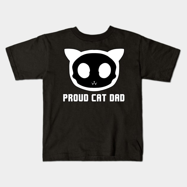 Proud cat dad Kids T-Shirt by ZethTheReaper